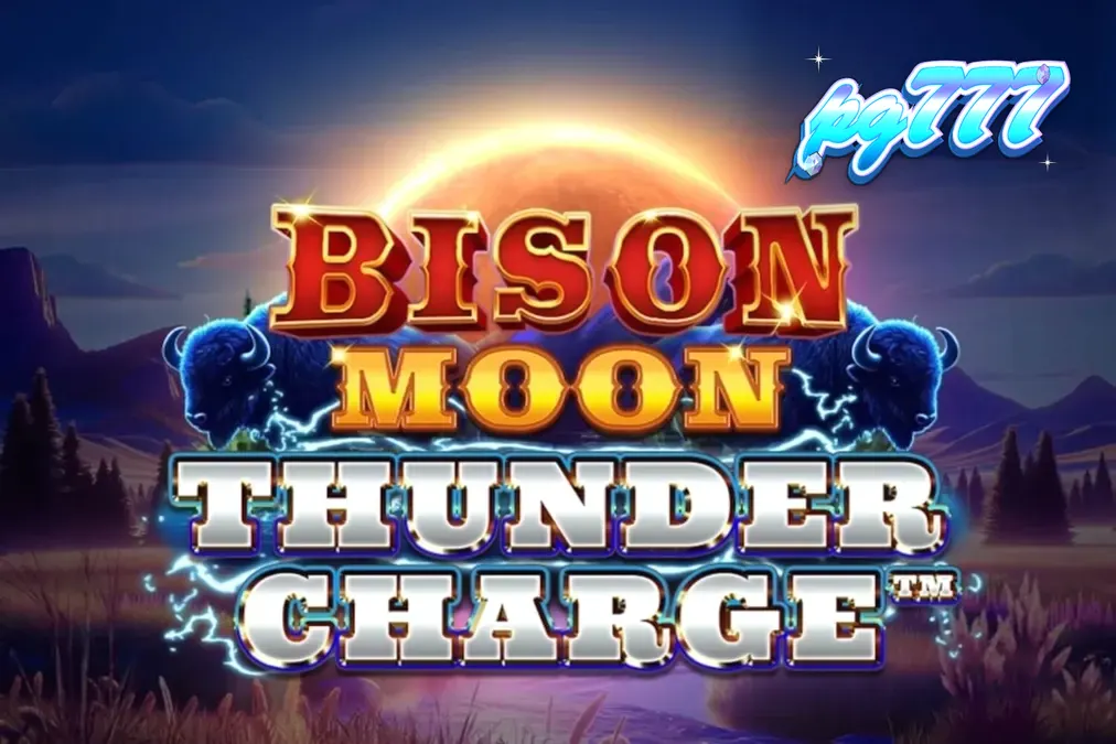 Tampilan visual slot Bison Moon: Thunder Charge pada layar smartphone