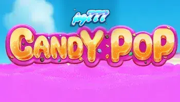 Tampilan layar permainan slot Candy Pop yang cerah dan penuh warna di perangkat seluler.